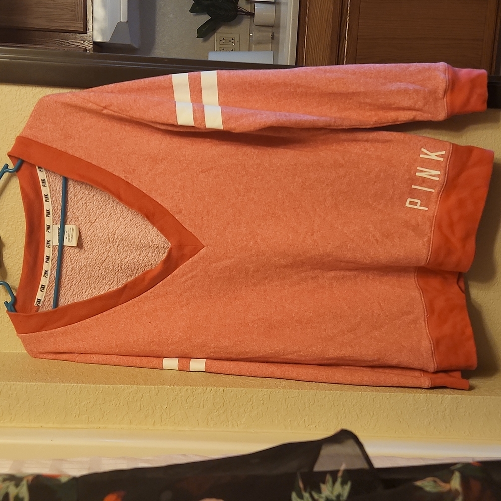 PINK varsity sweater